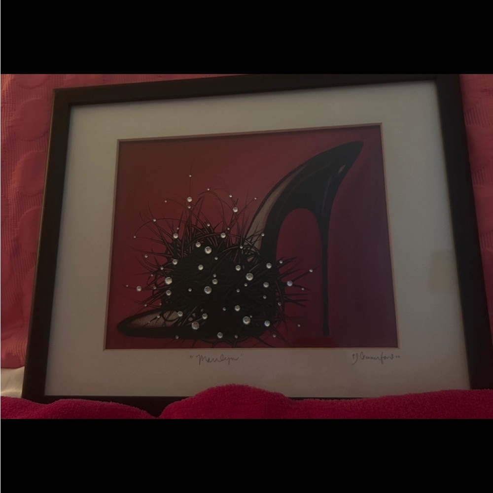 Framed "Marilyn" Shoe Print